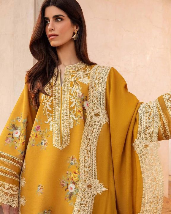 ASIM JOFA D#109 – 3PC Luxury Lawn with Dupatta