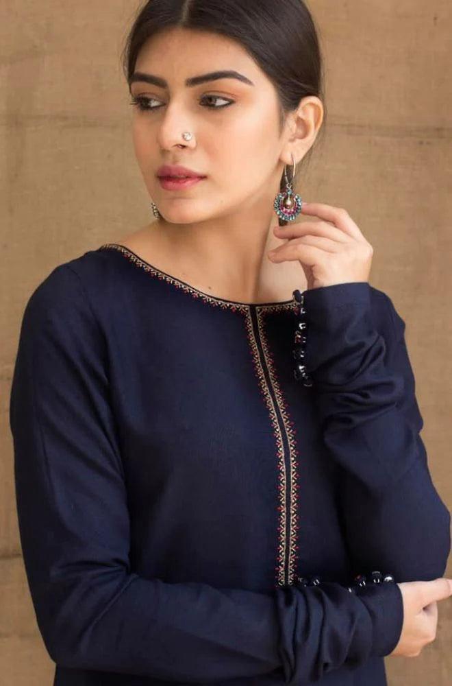 DYOT-3PC DHANAK – Elegant Embroidered Suit DF-DH-02