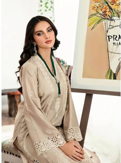 DYOT-3PC DHANAK – Elegant Embroidered Suit DF-DH-04