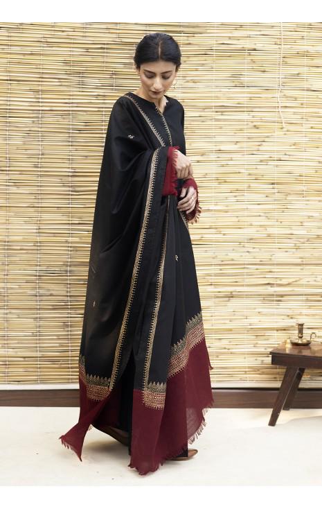 DYOT-3PC DHANAK – Elegant Embroidered Suit DF-DH-08