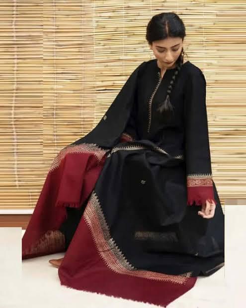 DYOT-3PC DHANAK – Elegant Embroidered Suit DF-DH-08
