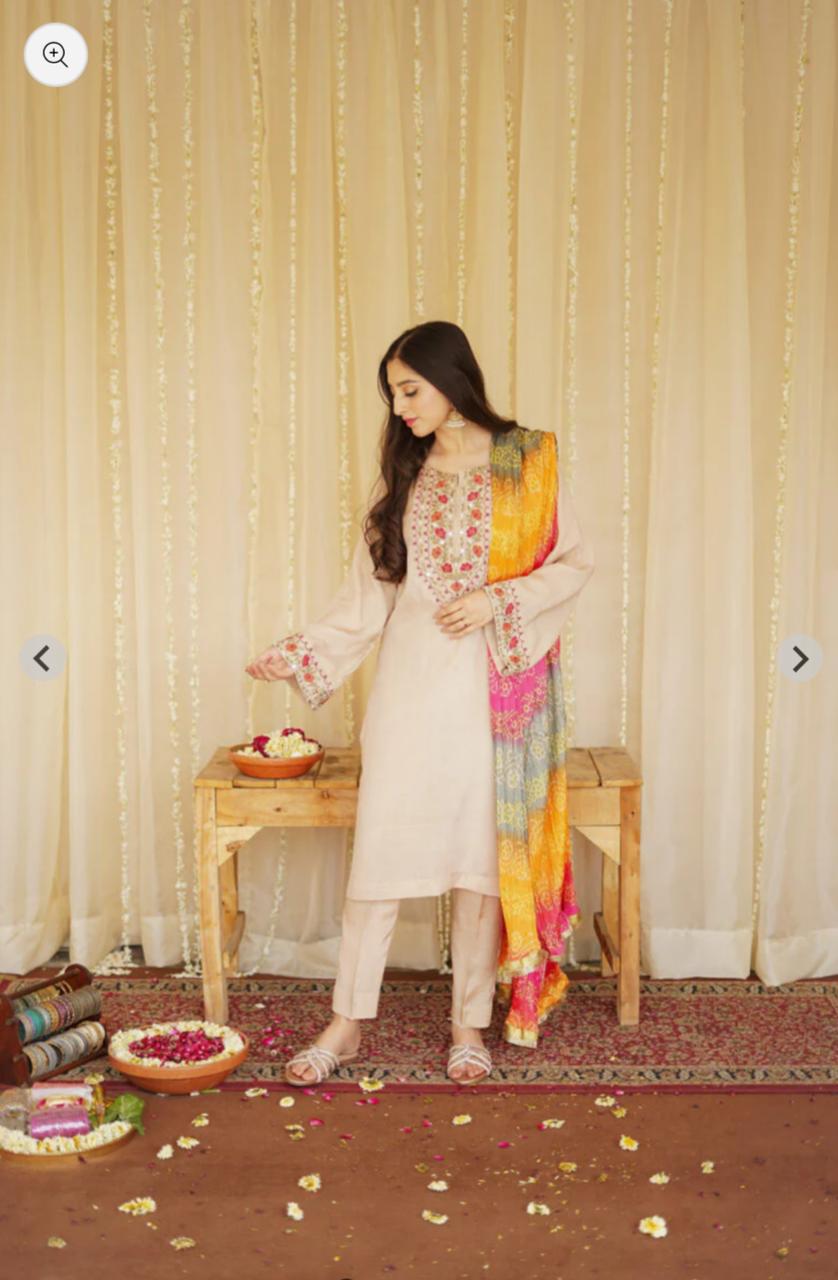 Aisling-3PC DHANAK – Elegant Embroidered Suit DF-DH-31