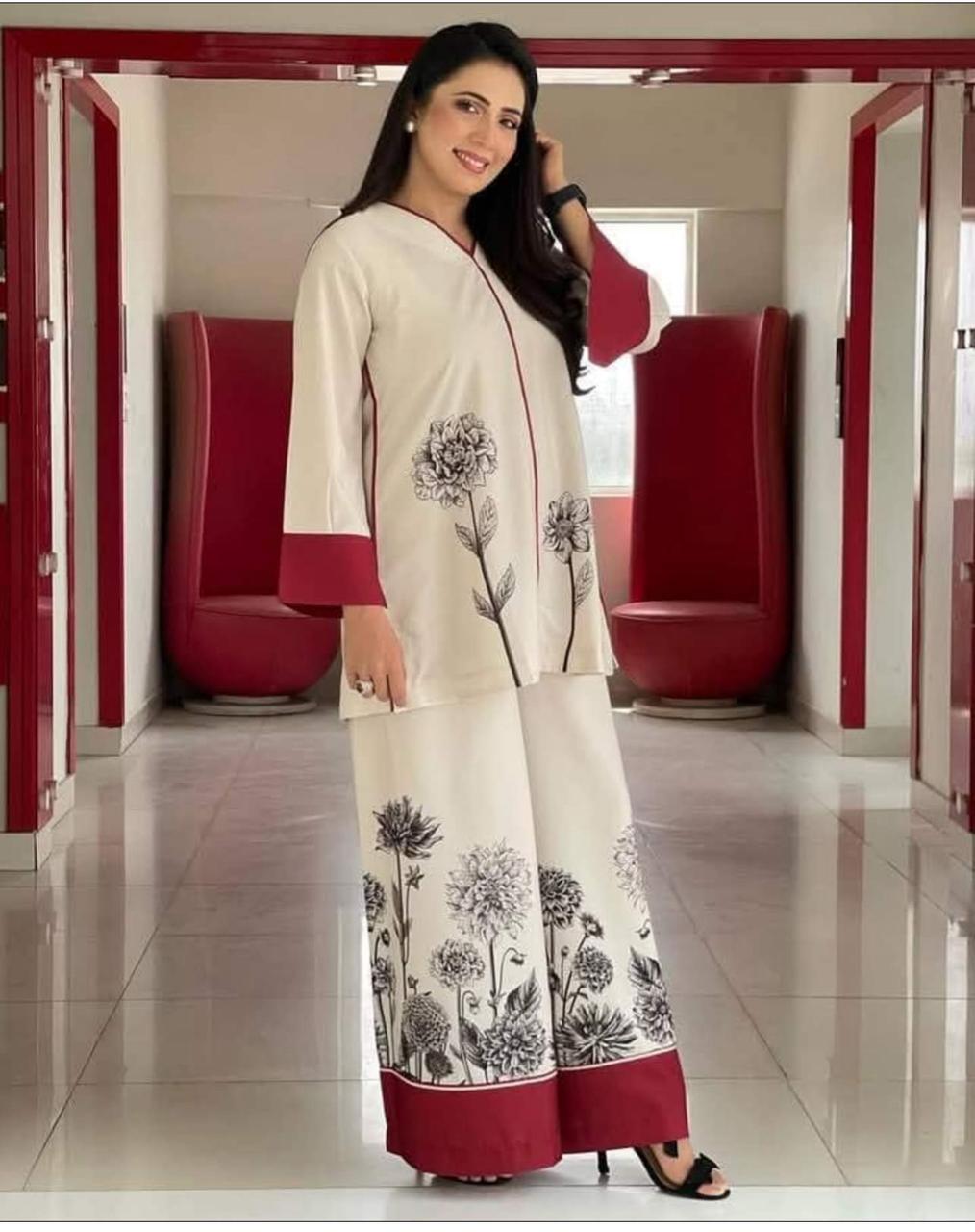 LULUSAR Silk 2PC Digital Printed ,DF-0014