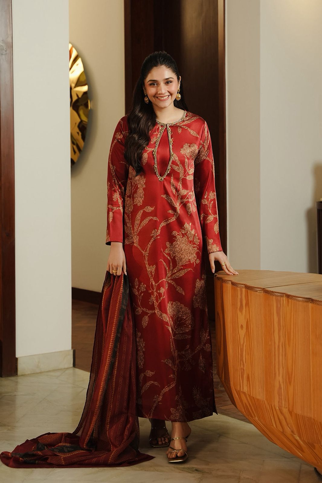 LULUSAR Silk 3PC Digital Printed ,DF-0049