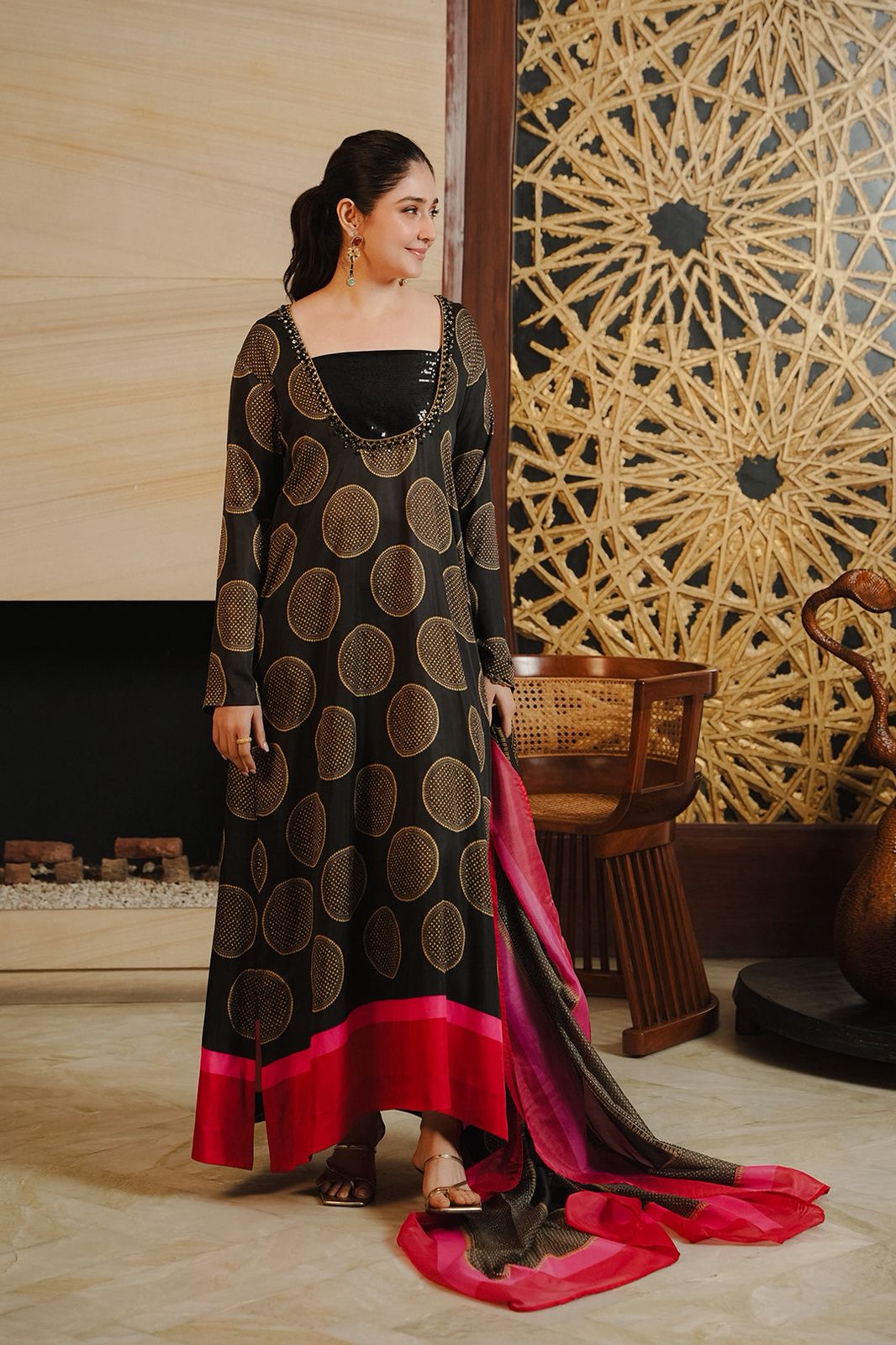 LULUSAR Silk 3PC Digital Printed ,DF-0036