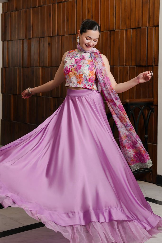 LULUSAR Silk 3PC Digital Printed ,DF-0035
