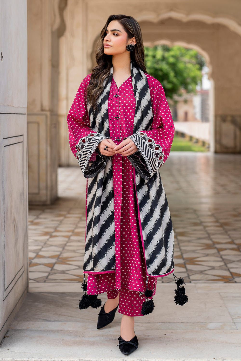LULUSAR Silk 3PC Digital Printed ,DF-0033