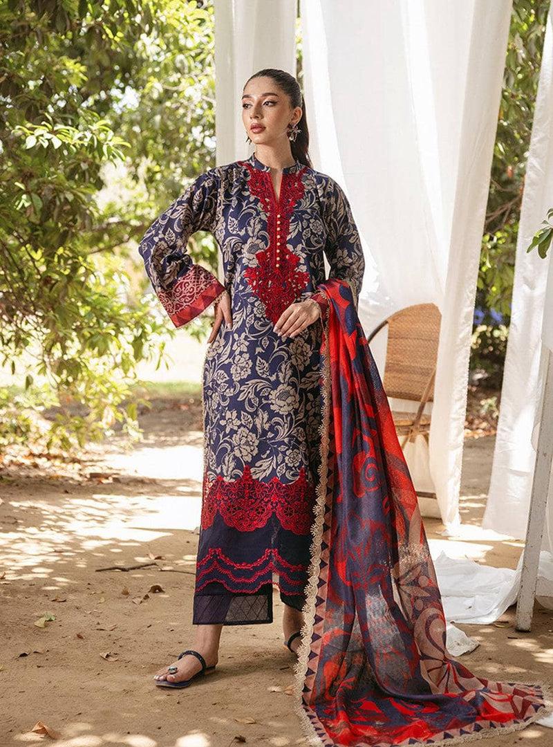 SAPPHIRE -3PC KARANDI Bana Dori Printed Shirt With Printed Duppta DF-KR-20