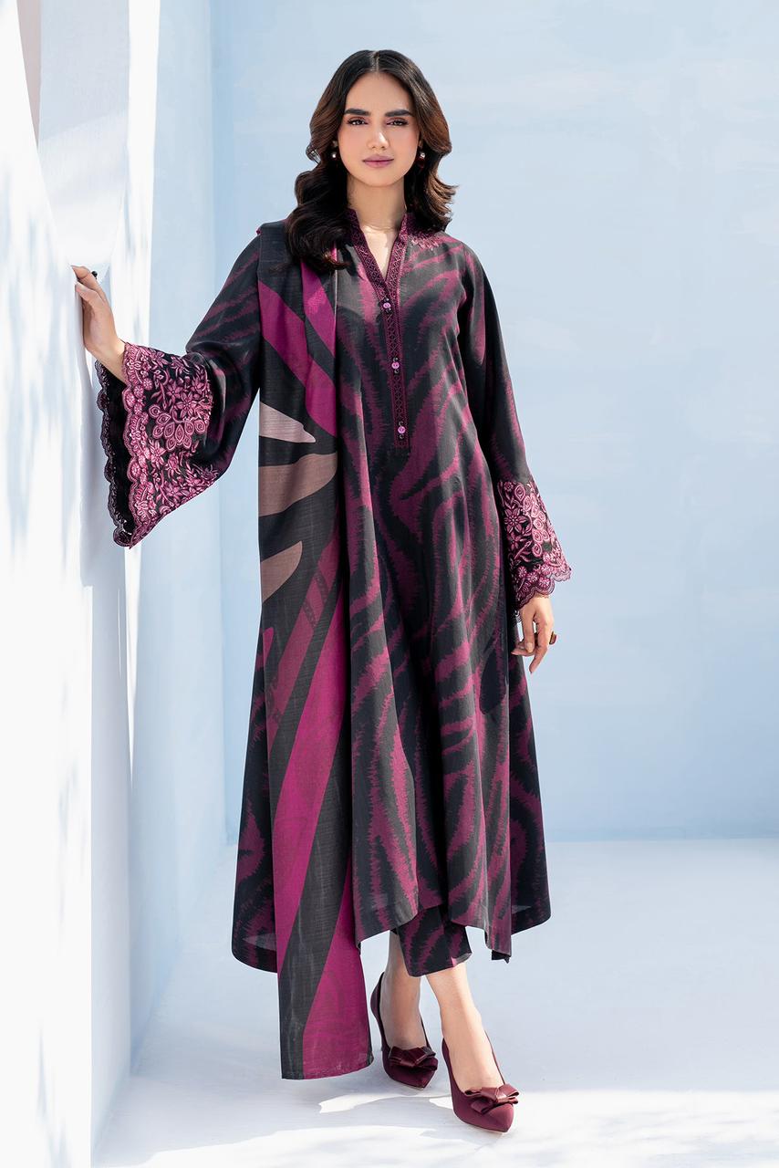 SAPPHIRE -3PC KARANDI Bana Dori Printed Shirt With Printed Duppta DF-KR-15