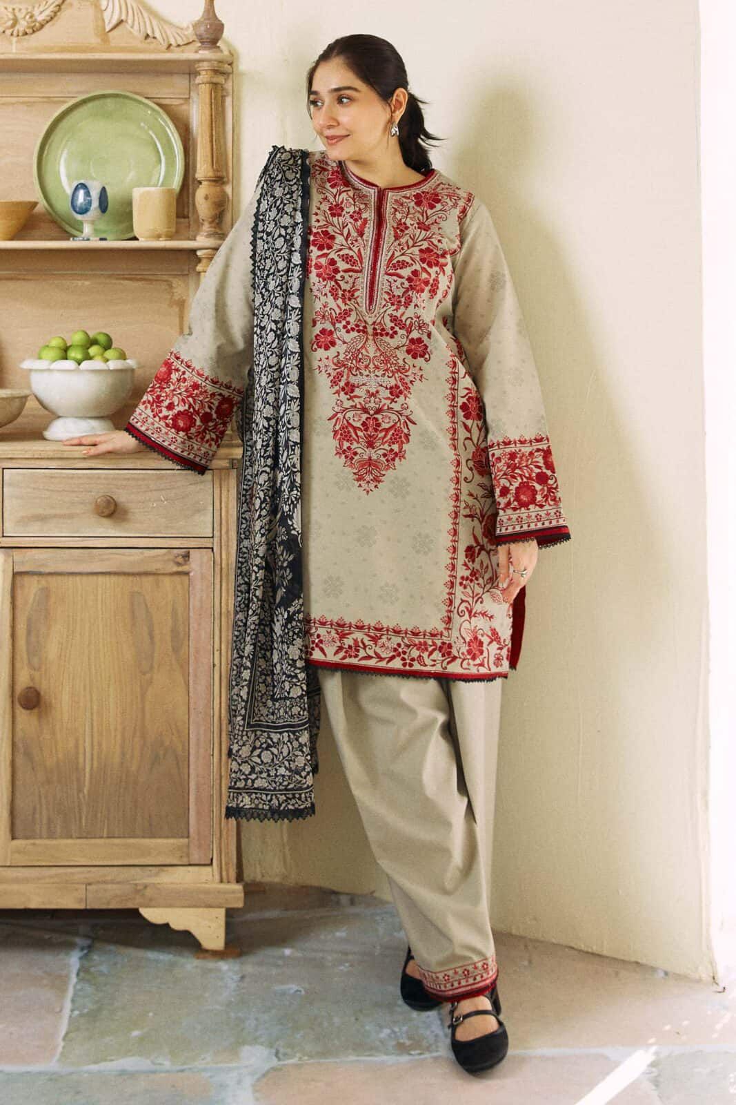 Zara Shahjahan β Embroidered Lawn 3PC β Summer Collection 2025