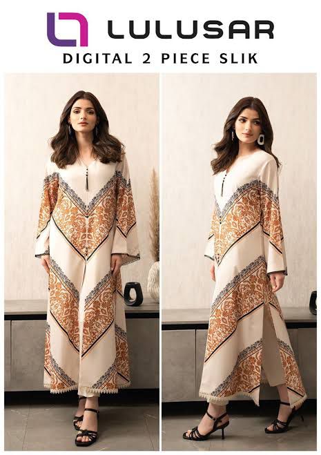 LULUSAR Silk 2PC Digital Printed ,DF-0007
