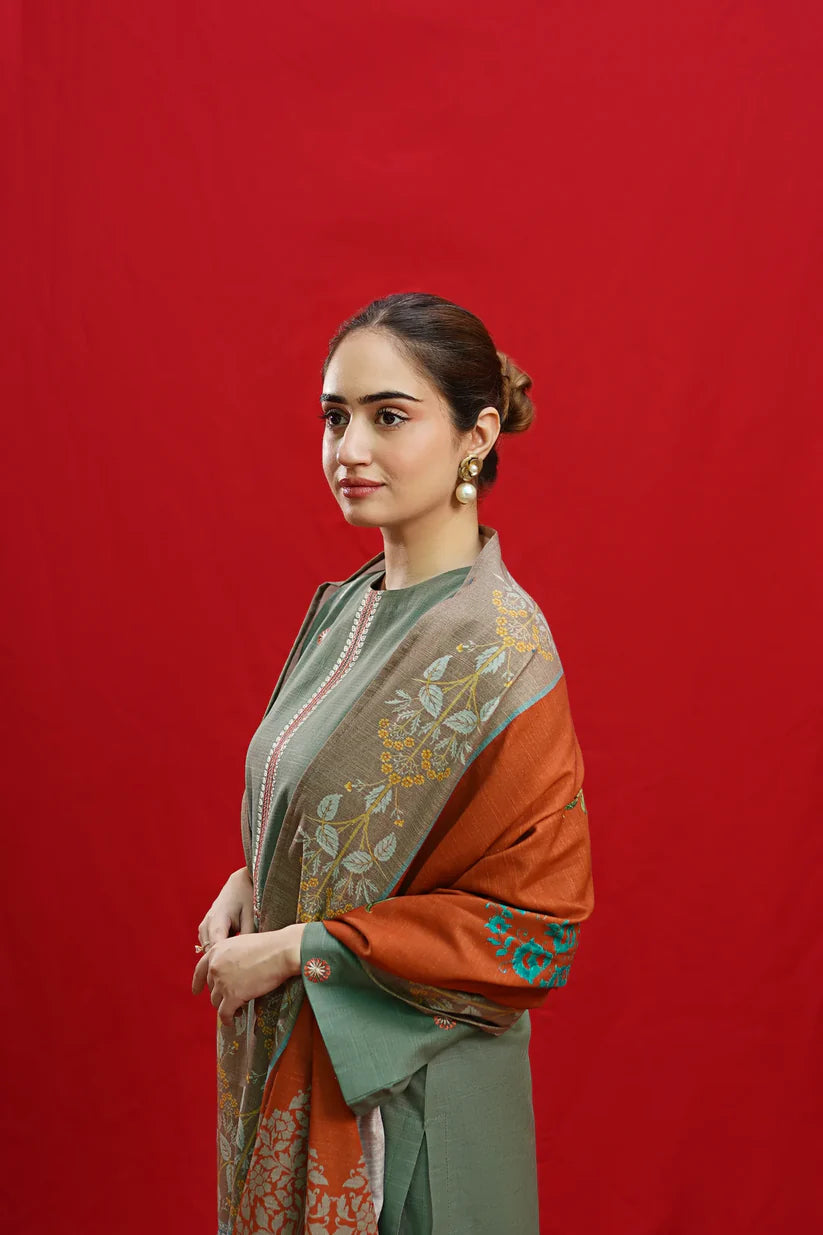 Urge – Luxury Lawn 3PC – Jacquard Monar Printed Dupatta