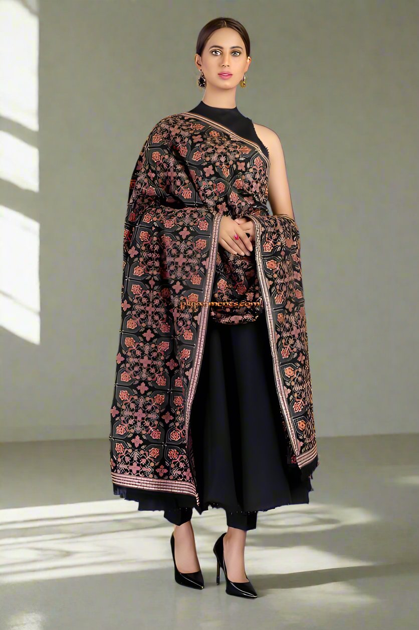 Airjet Dhanak By BAREEZE Cut Shawl / DF-AJD-BZ-06