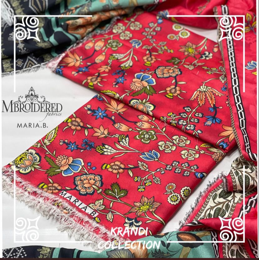 Karandi By Maria B - UnStitched 3 Pc / DF-KMB-06