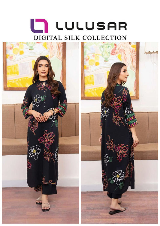 Lulusar ~ 2 Pc Silk Fabric - DFL-20