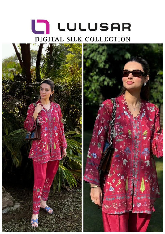 Lulusar ~ 2 Pc Silk Fabric - DFL-22