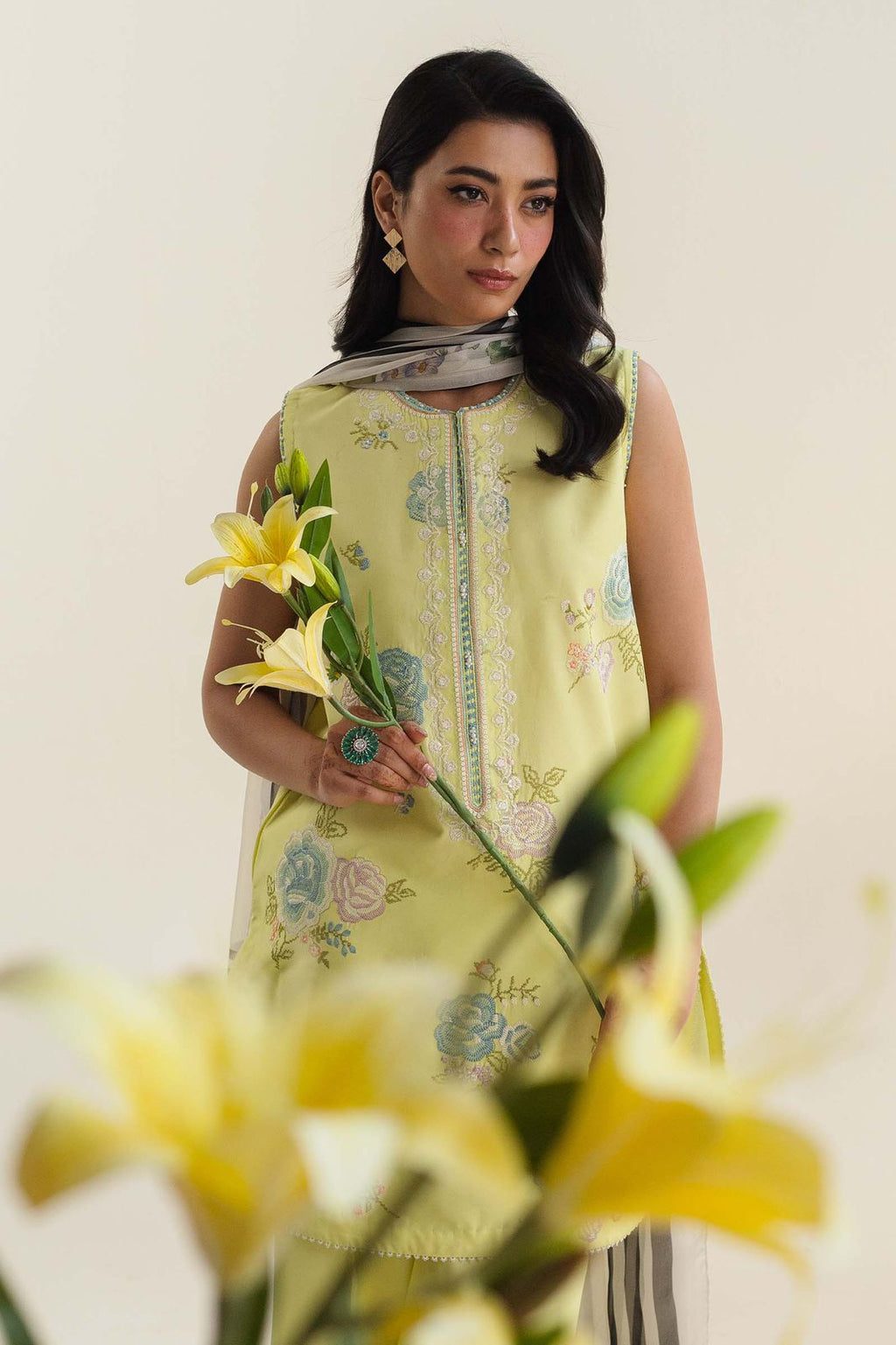 Zara Shahjahan – Embroidered Lawn 3PC – Summer Collection 2025