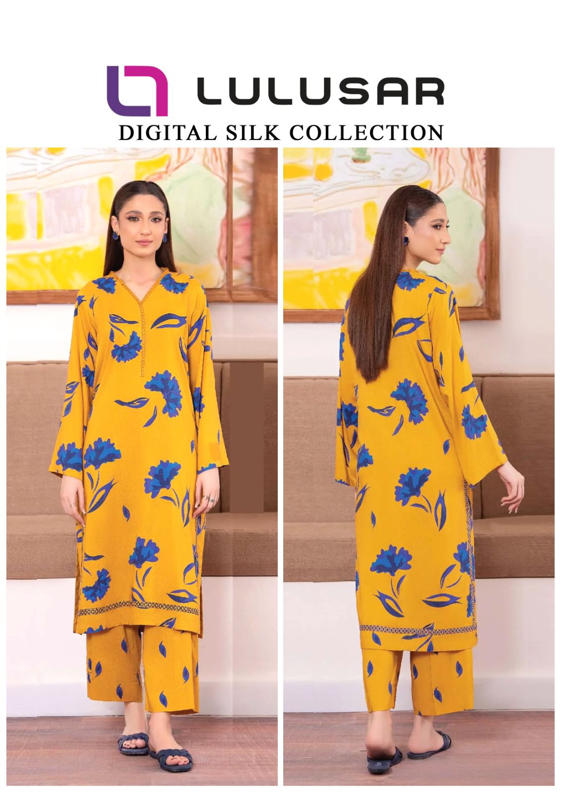 Lulusar ~ 2 Pc Silk Fabric - DFL-19