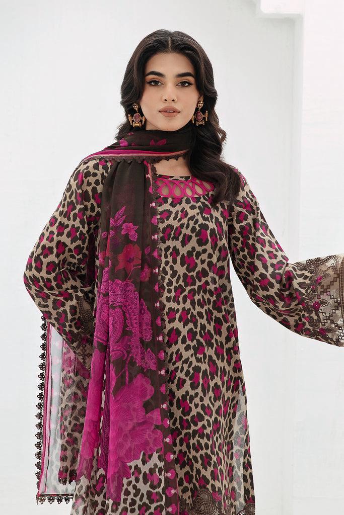 SAPPHIRE -3PC KARANDI  Bana Dori Printed  Shirt With Printed Duppta DF-KR-76