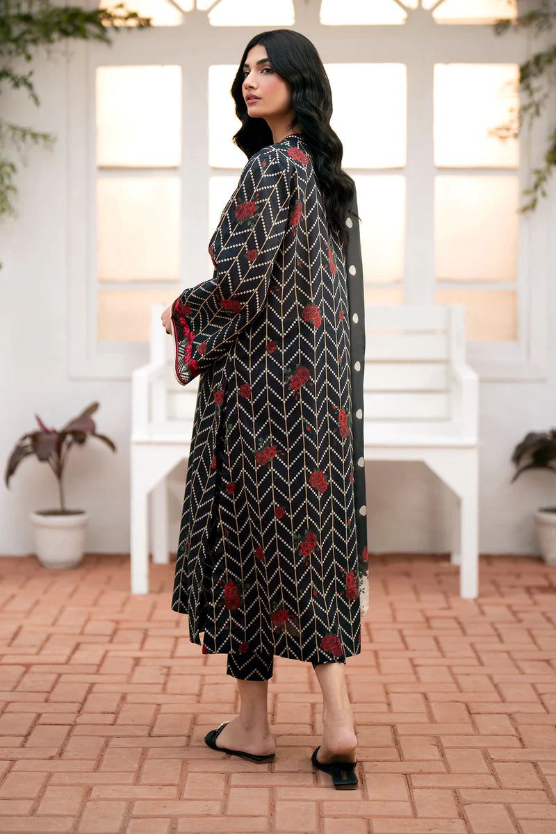 SAPPHIRE -3PC KARANDI  Bana Dori Printed  Shirt With Printed Duppta DF-KR-35