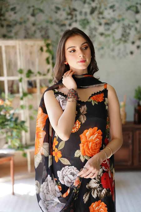 SAPPHIRE -3PC KARANDI  Bana Dori Printed  Shirt With Printed Duppta DF-KR-36