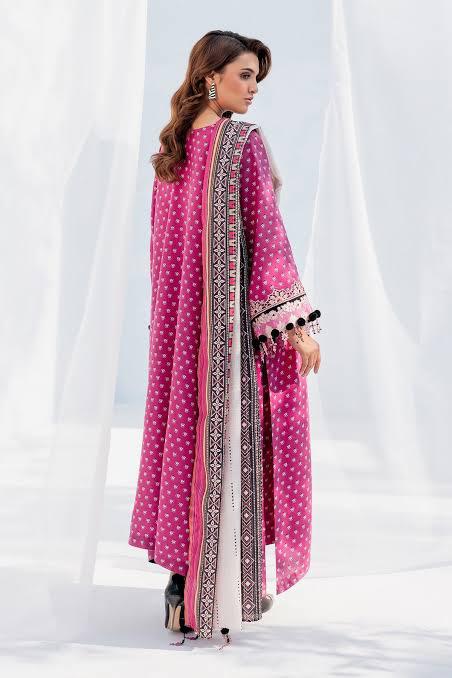 SAPPHIRE -3PC KARANDI  Bana Dori Printed  Shirt With Printed Duppta DF-KR-43