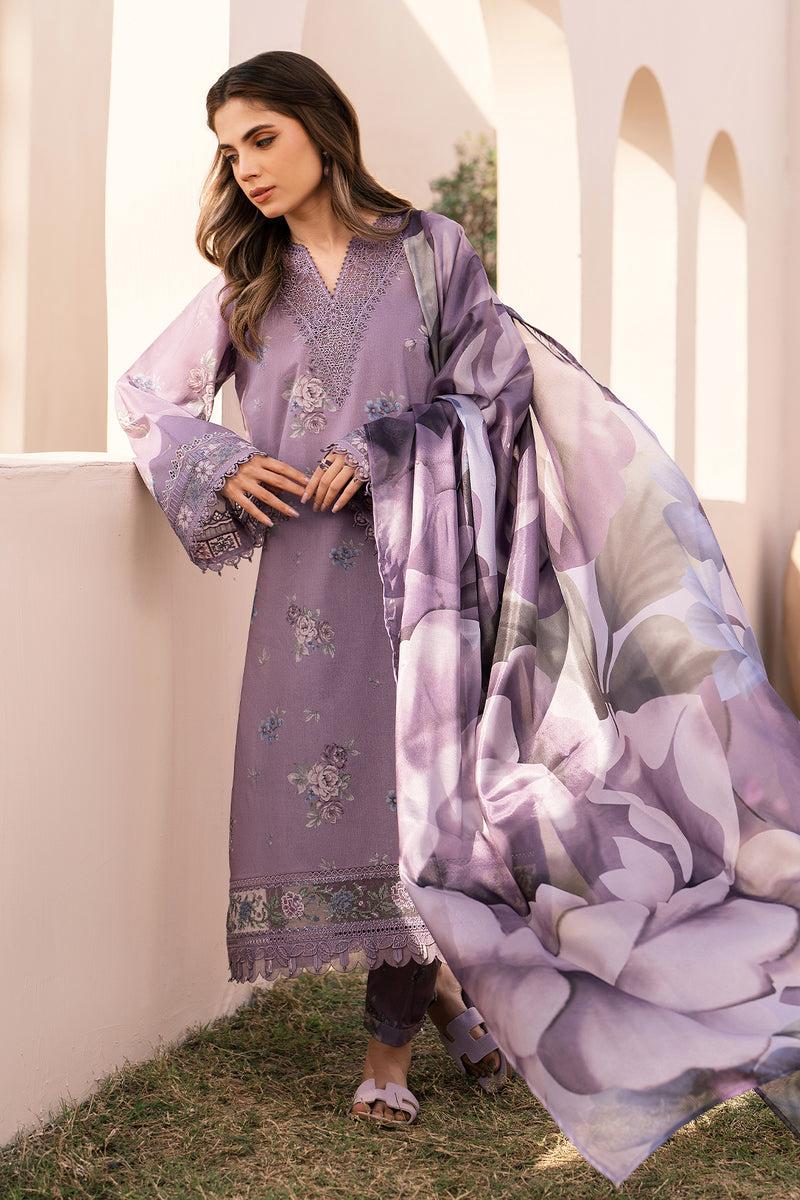 SAPPHIRE -3PC KARANDI  Bana Dori Printed  Shirt With Printed Duppta DF-KR-47