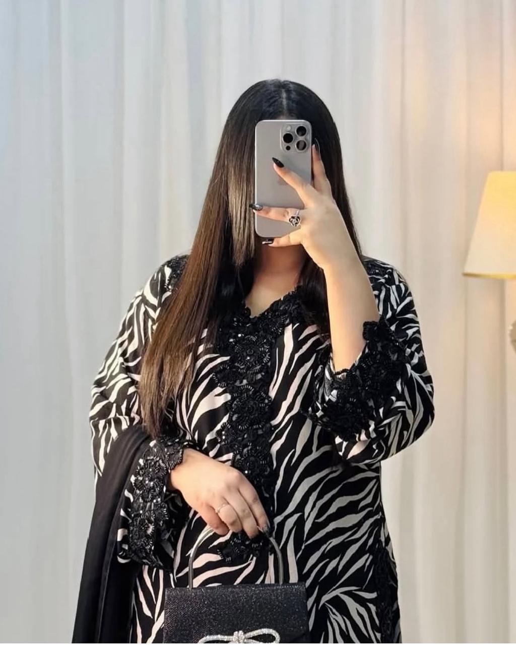 SAPPHIRE -3PC KARANDI  Bana Dori Printed  Shirt With Printed Duppta DF-KR-50