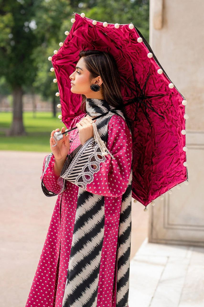 SAPPHIRE -3PC KARANDI  Bana Dori Printed  Shirt With Printed Duppta DF-KR-51
