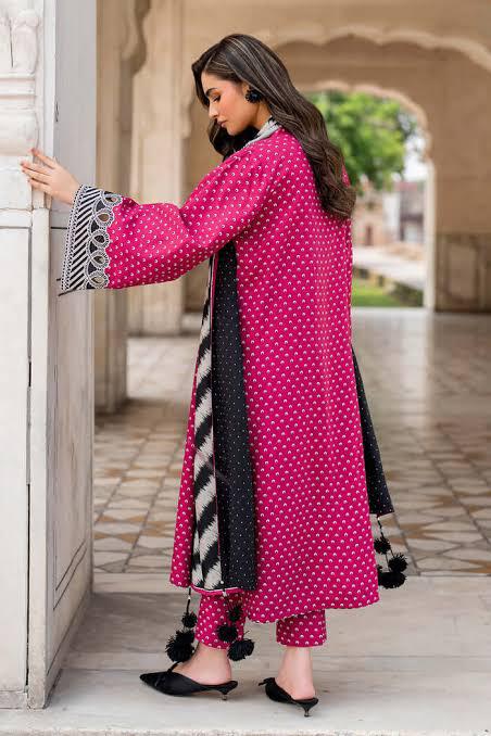 SAPPHIRE -3PC KARANDI  Bana Dori Printed  Shirt With Printed Duppta DF-KR-51