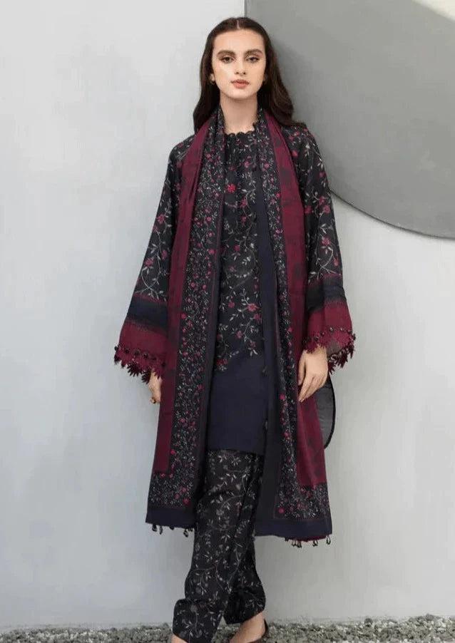 SAPPHIRE -3PC KARANDI  Bana Dori Printed  Shirt With Printed Duppta DF-KR-53
