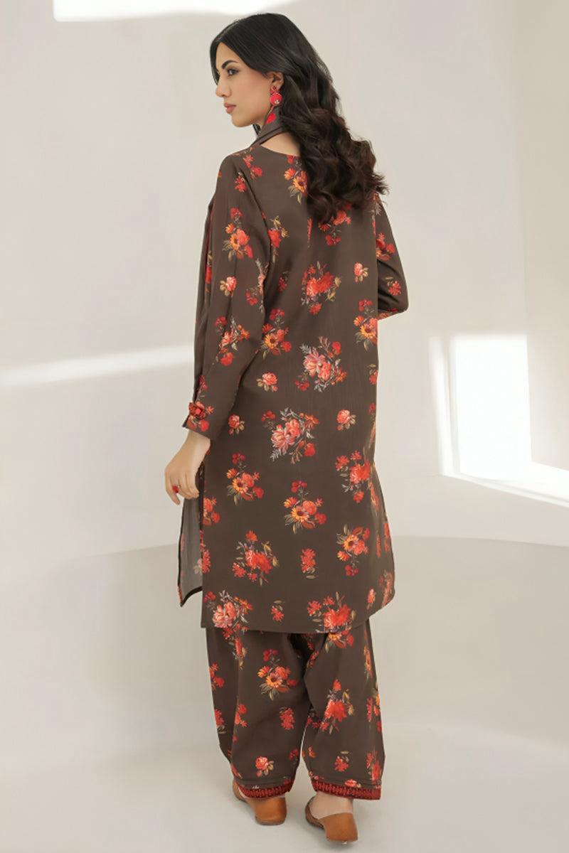 SAPPHIRE -3PC KARANDI  Bana Dori Printed  Shirt With Printed Duppta DF-KR-54