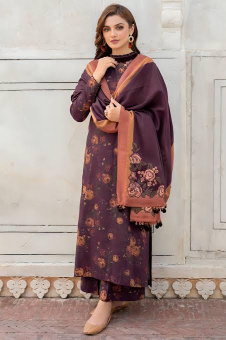 SAPPHIRE -3PC KARANDI  Bana Dori Printed  Shirt With Printed Duppta DF-KR-55