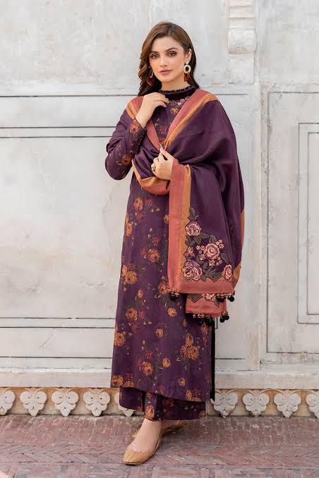 SAPPHIRE -3PC KARANDI  Bana Dori Printed  Shirt With Printed Duppta DF-KR-55
