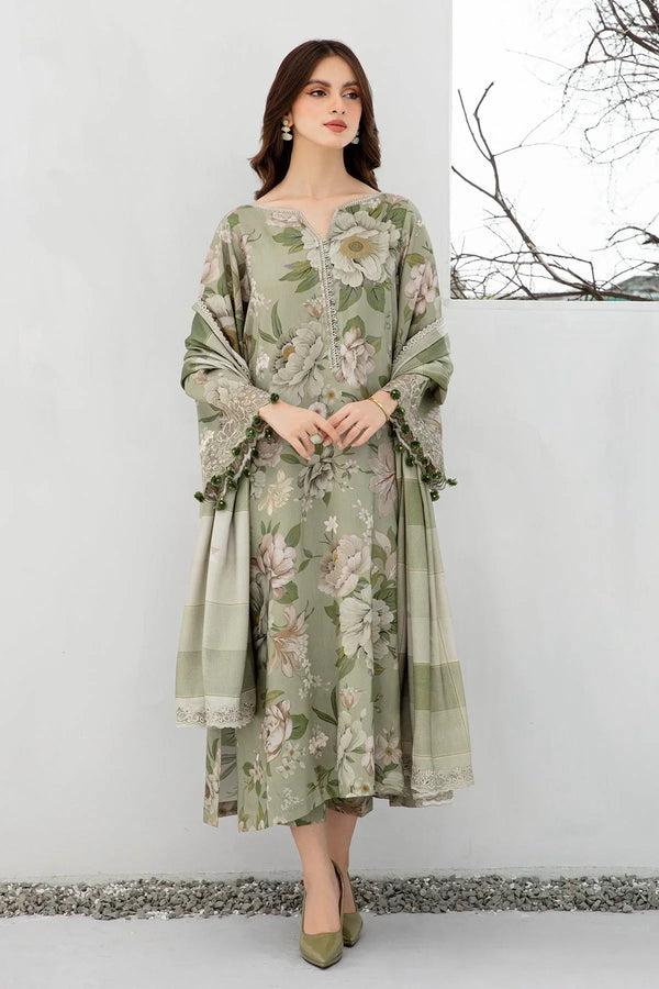 SAPPHIRE -3PC KARANDI  Bana Dori Printed  Shirt With Printed Duppta DF-KR-57
