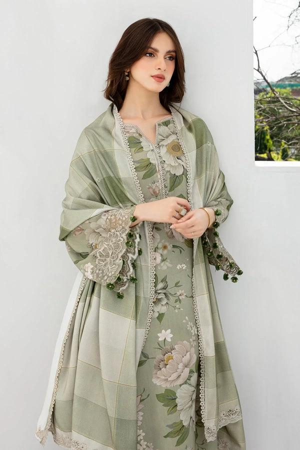 SAPPHIRE -3PC KARANDI  Bana Dori Printed  Shirt With Printed Duppta DF-KR-57