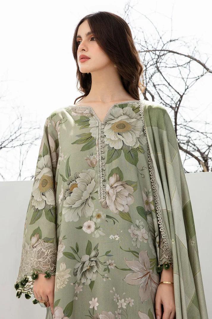 SAPPHIRE -3PC KARANDI  Bana Dori Printed  Shirt With Printed Duppta DF-KR-57