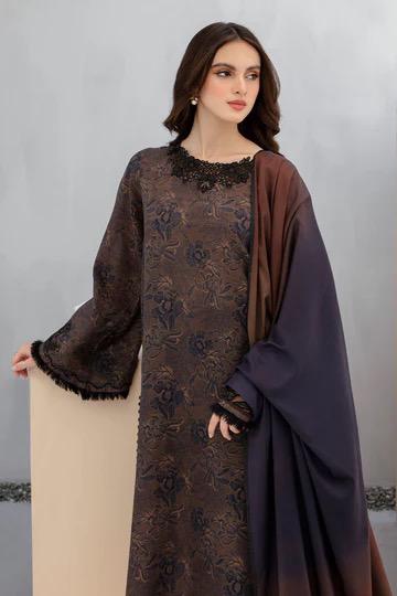 SAPPHIRE -3PC KARANDI  Bana Dori Printed  Shirt With Printed Duppta DF-KR-58