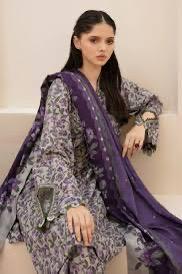 SAPPHIRE -3PC KARANDI  Bana Dori Printed  Shirt With Printed Duppta DF-KR-61