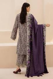 SAPPHIRE -3PC KARANDI  Bana Dori Printed  Shirt With Printed Duppta DF-KR-61