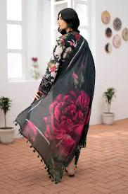 SAPPHIRE -3PC KARANDI  Bana Dori Printed  Shirt With Printed Duppta DF-KR-63