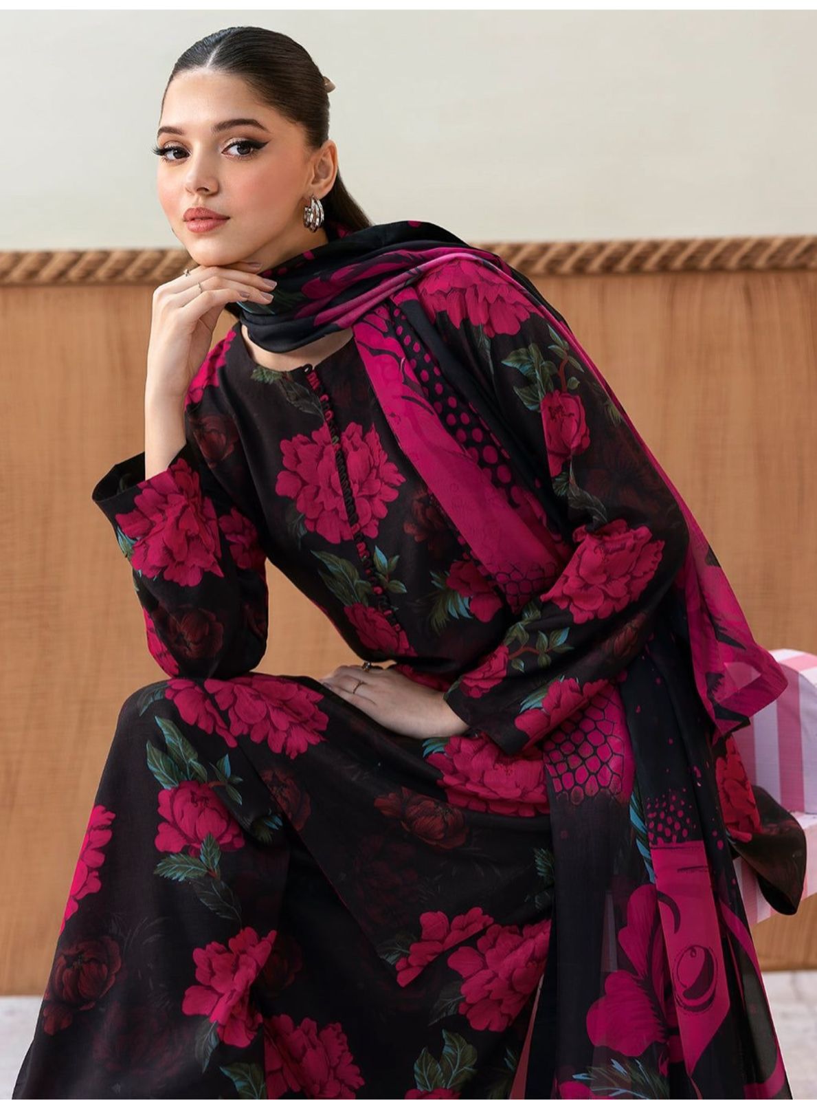 LULUSAR Silk 3PC Digital Printed DF-0063