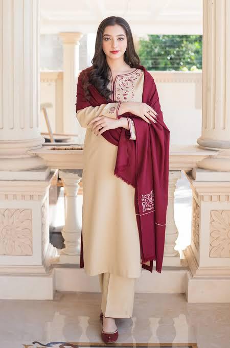 Aisling-3PC DHANAK – Elegant Embroidered Suit DF-DH-16