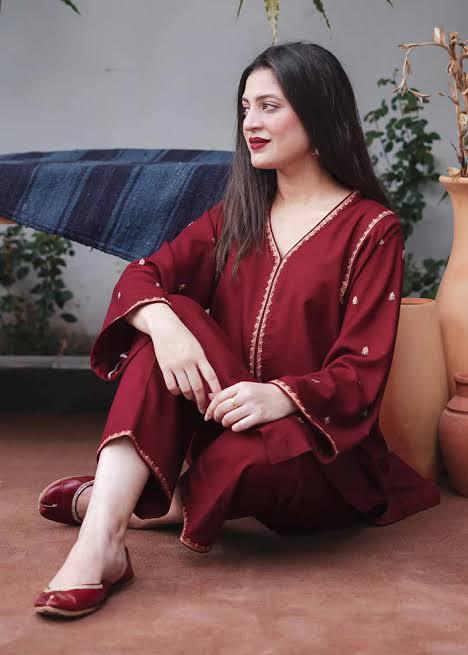 Aisling-3PC DHANAK – Elegant Embroidered Suit DF-DH-17