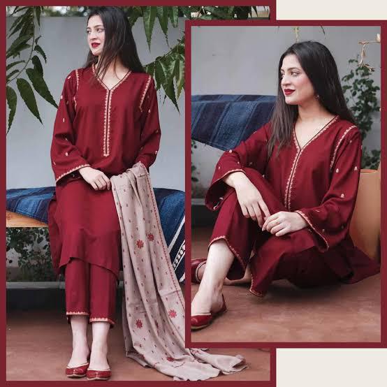 Aisling-3PC DHANAK – Elegant Embroidered Suit DF-DH-17