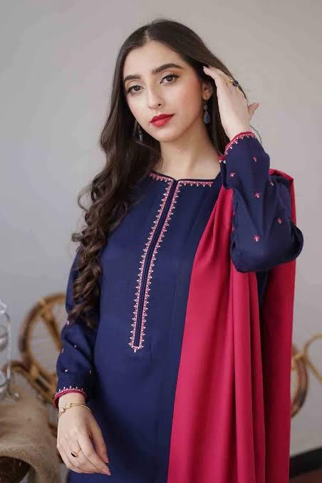Aisling-3PC DHANAK – Elegant Embroidered Suit DF-DH-19