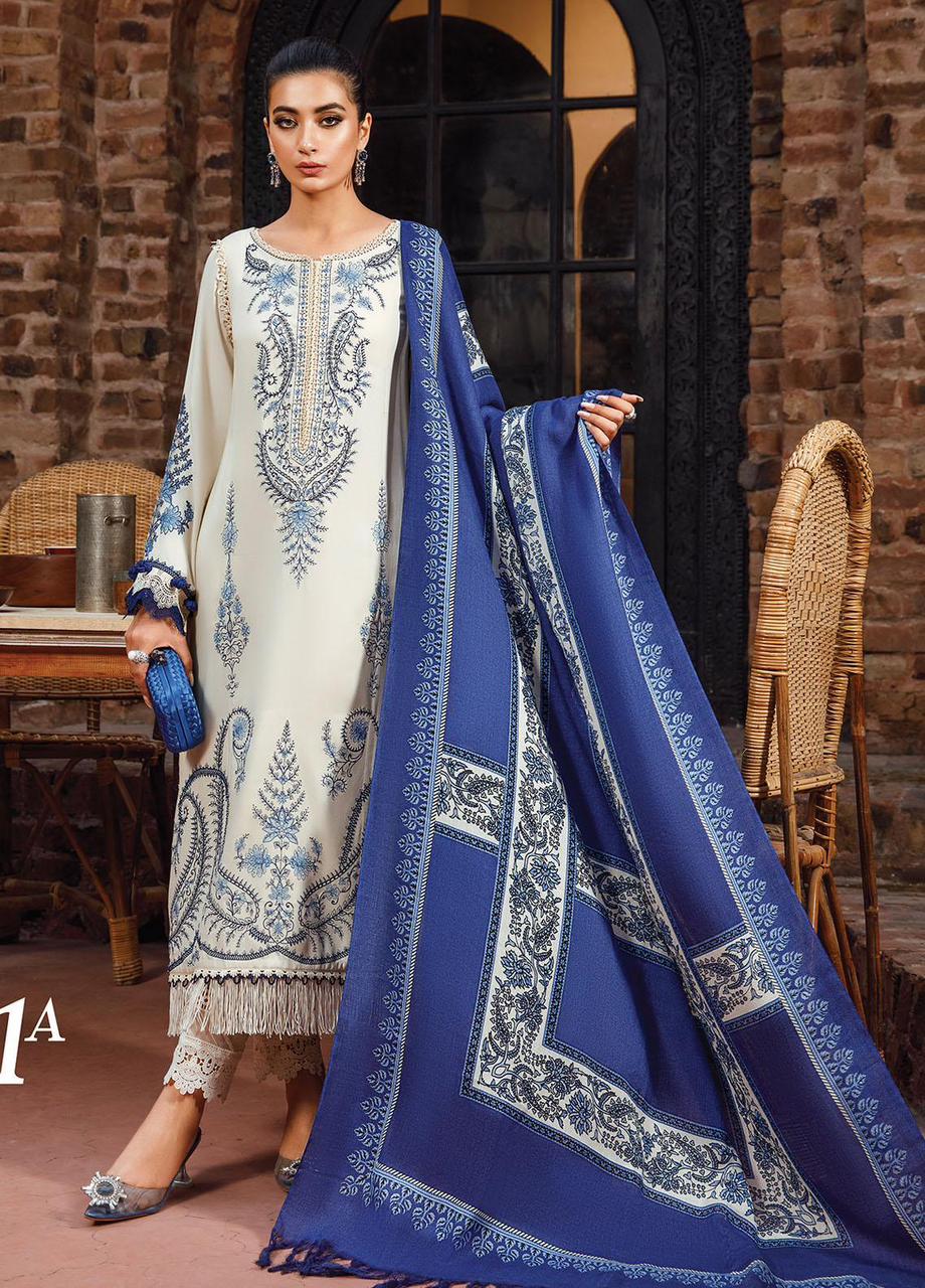 Aisling-3PC DHANAK – Elegant Embroidered Suit DF-DH-23