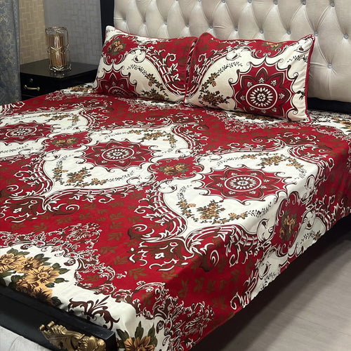 3D Crystal Cotton Double Bedsheet DF-BS-02
