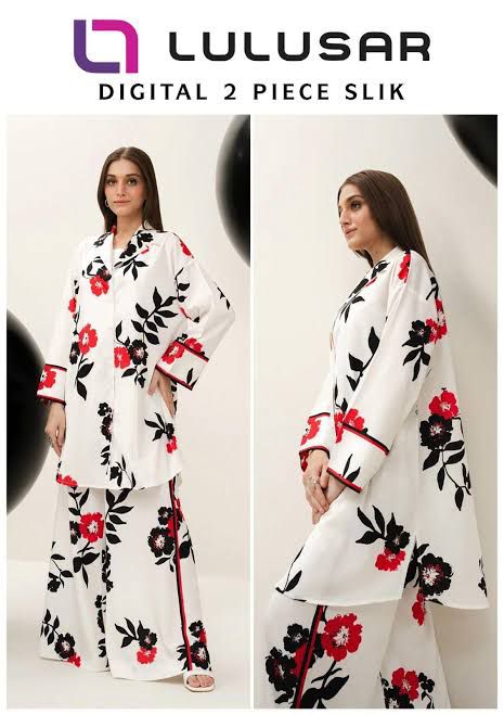 LULUSAR Silk 2PC Digital Printed ,DF-0004