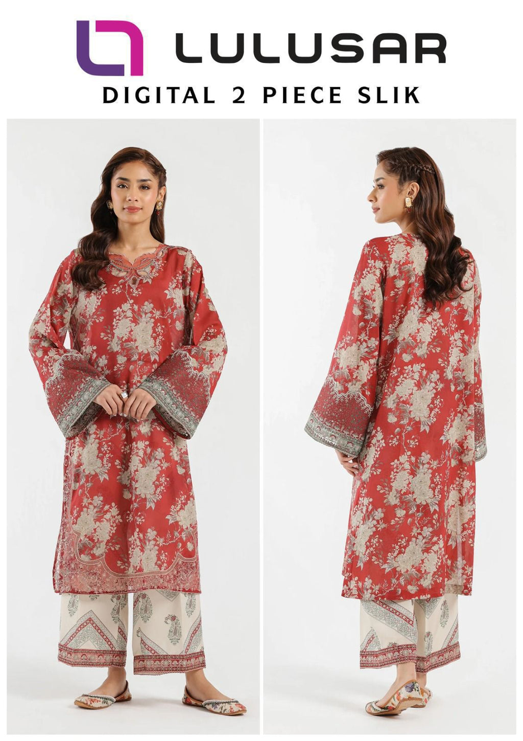 LULUSAR Silk 2PC Digital Printed ,DF-0008